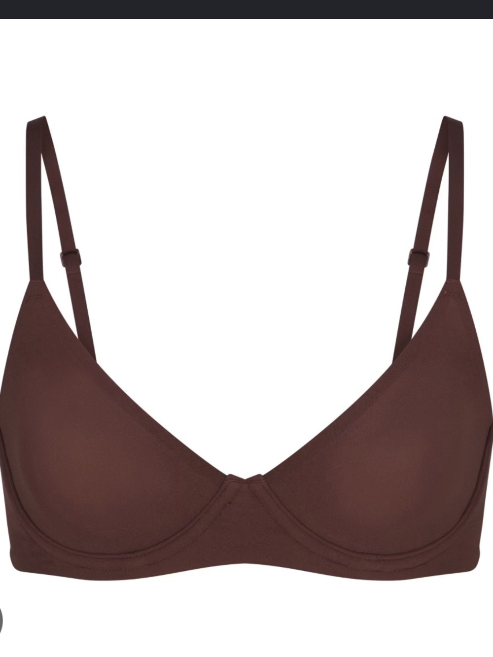 NO SHOW UNLINED DEMI BRA | COCOA - COCOA / 34 / DD